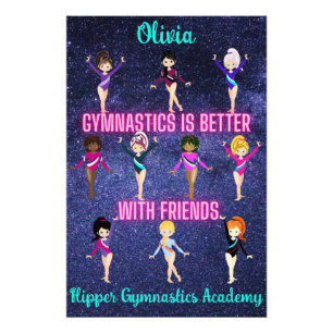 Gymnastics Is Better With Friends Personalized  Photo Print