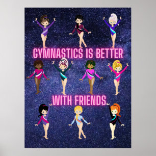 Gymnastics Is Better With Friends   Poster