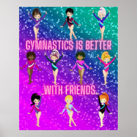 Gymnastics Is Better With Friends Super Sparkle   