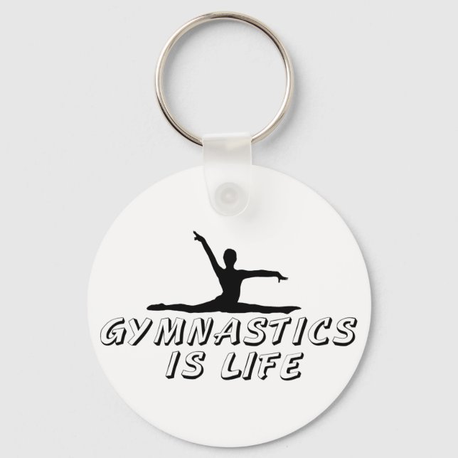 Gymnastics is Life Keychain (Front)