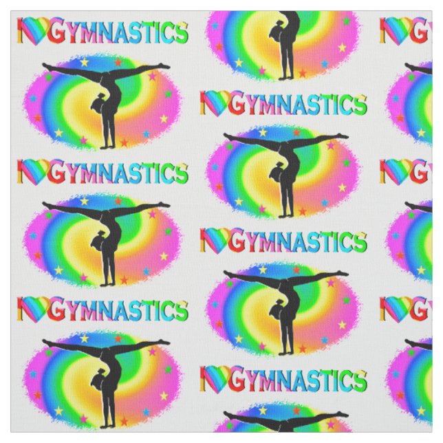 GYMNASTICS IS MY LIFE FABRIC (Swatch)