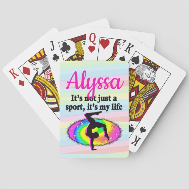 GYMNASTICS IS MY LIFE PLAYING CARDS (Back)