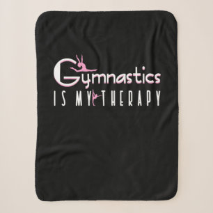 Gymnastics Is My Therapy Sherpa Blanket