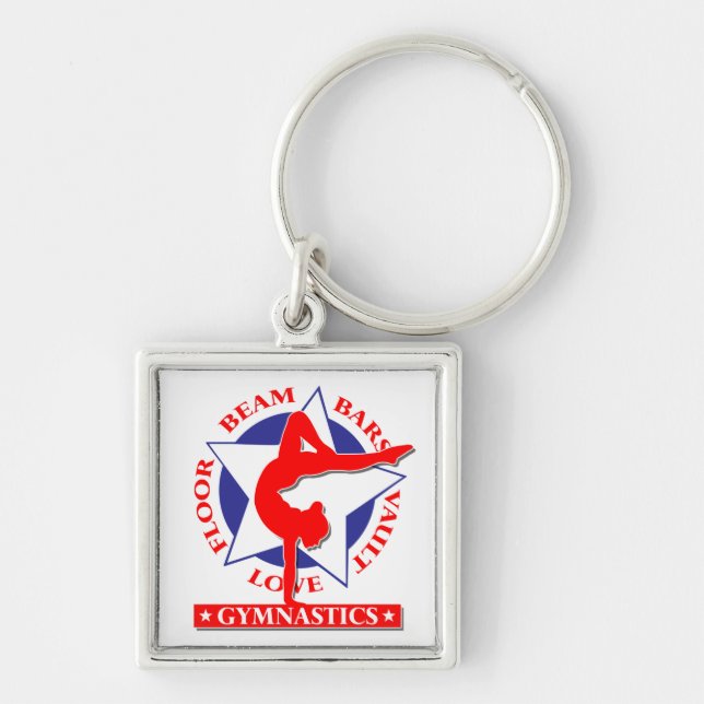 Gymnastics Key Ring (Front)