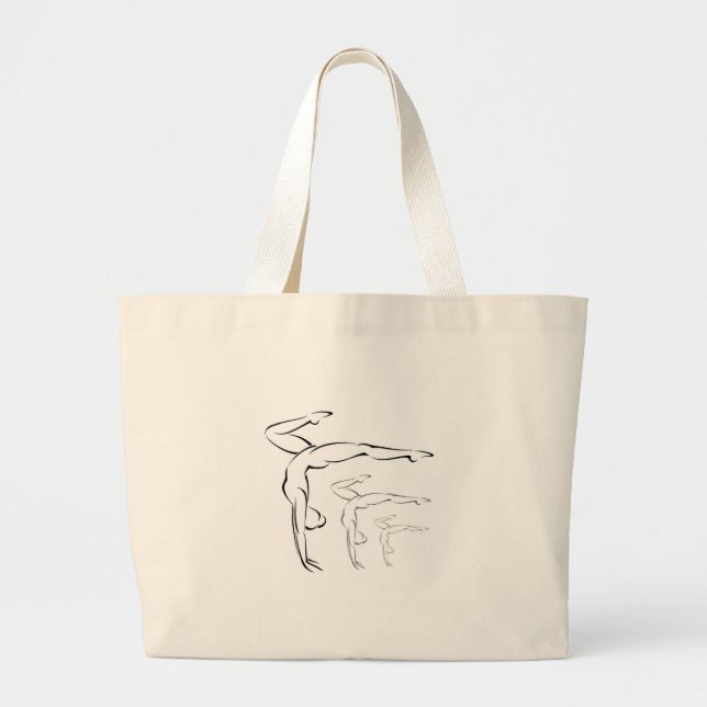 Gymnastics Large Tote Bag (Front)