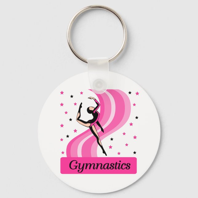 Gymnastics Leap Keychain (Front)