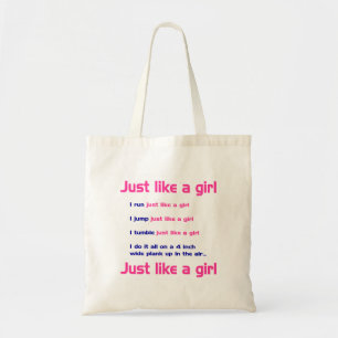 Gymnastics Like a Girl Tote Bag