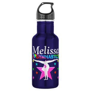 GYMNASTICS LOVE PERSONALIZED WATER BOTTLE