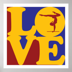 Gymnastics Love Poster