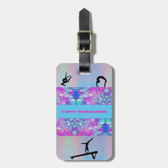 Gymnastics Luggage Tag - Personalized (Front Vertical)