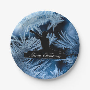 Gymnastics "Merry Christmas" Frozen   Paper Plate