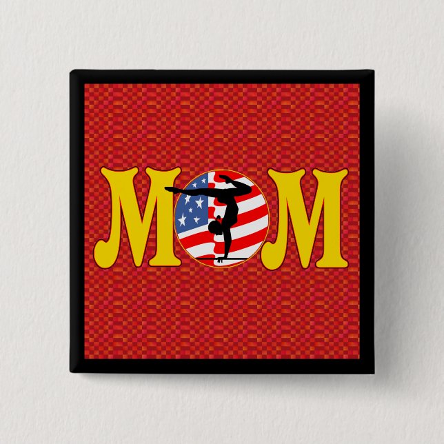 Gymnastics Mom Buttons (Front)