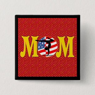 Gymnastics Mom Buttons