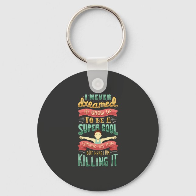 Gymnastics Mom Keychain (Front)