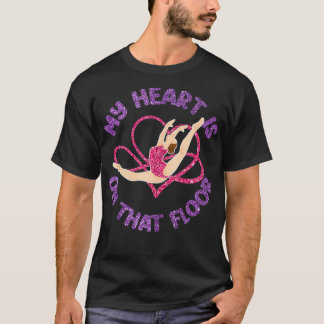 Gymnastics Mom My Heart Is On That Floor T-Shirt