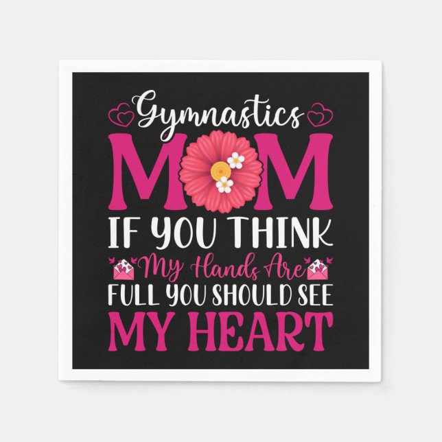 Gymnastics Mom Napkin (Front)
