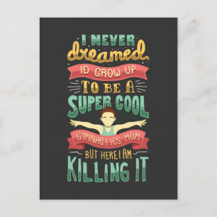 Gymnastics Mom Postcard