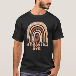 Gymnastics Mom Rainbow Cute Leopard Mother's Day G T-Shirt