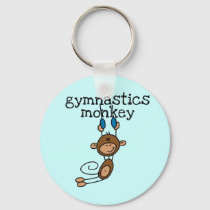 Gymnastics Monkey Keychain