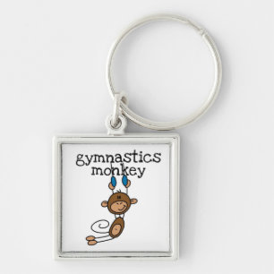 Gymnastics Monkey Keychain