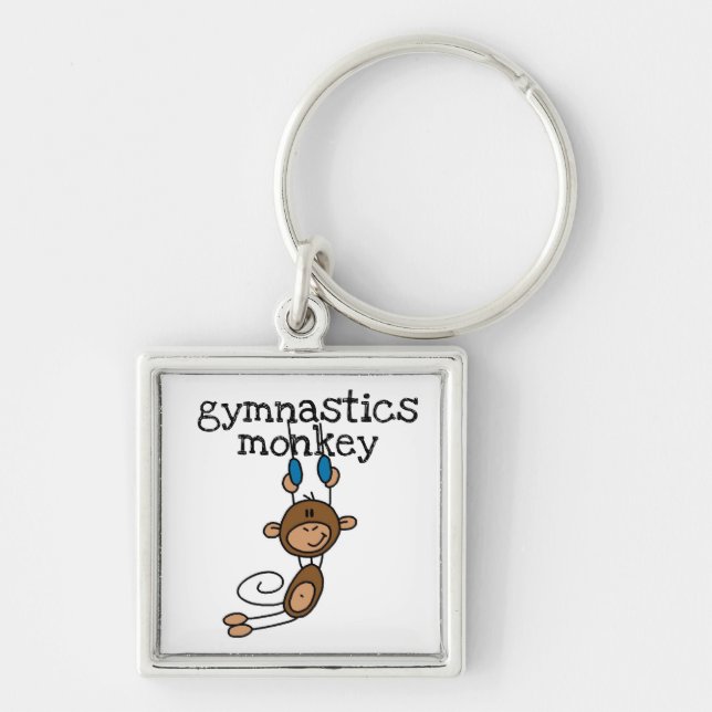 Gymnastics Monkey Keychain (Front)