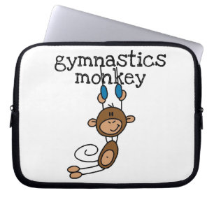 Gymnastics Monkey Laptop Sleeve