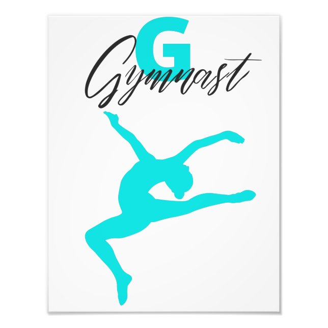 Gymnastics Monogram G is for Gymnast    Photo Print (Front)