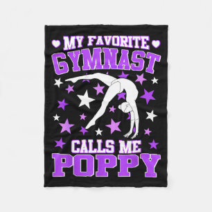 Gymnastics My Favorite Gymnast Calls Me Ppy  Fleece Blanket