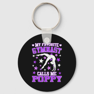 Gymnastics My Favorite Gymnast Calls Me Ppy Keychain