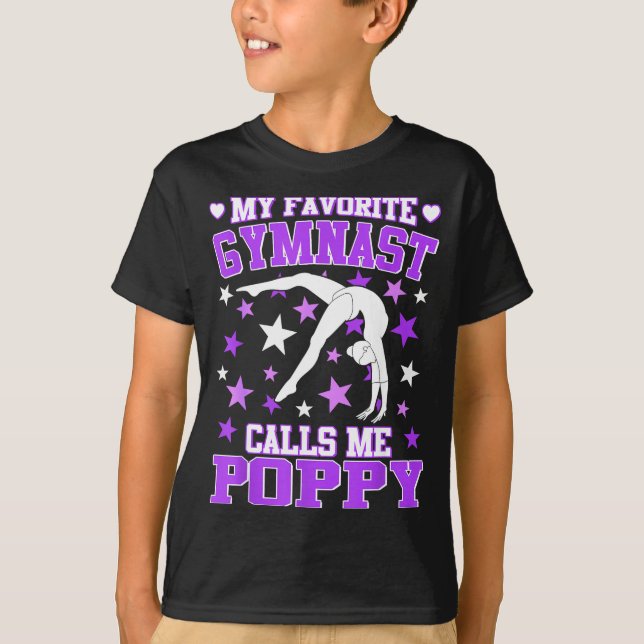 Gymnastics My Favorite Gymnast Calls Me Ppy  T-Shirt (Front)
