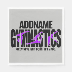 Gymnastics NAME Acrobatic Team Handspring Gymnast Napkin