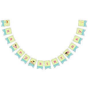 Gymnastics Party Bunting Flags