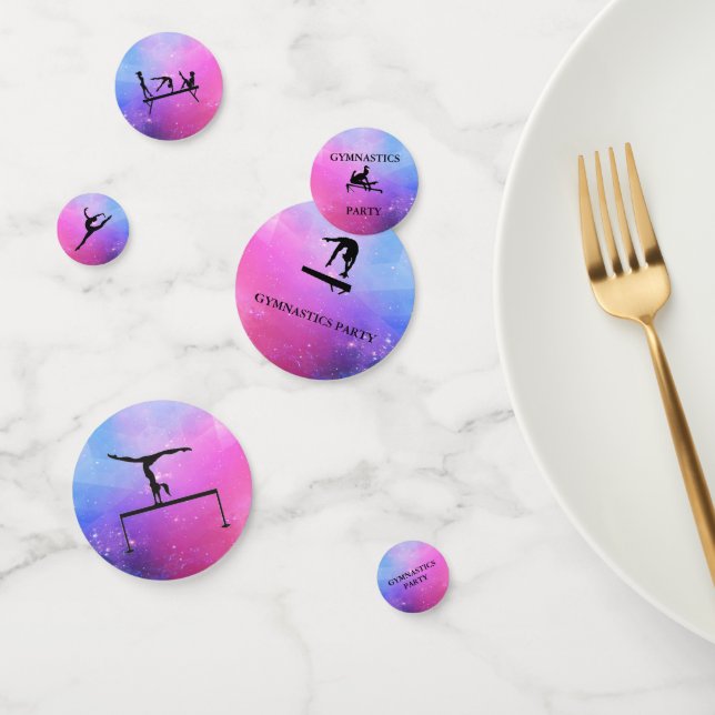 GYMNASTICS PARTY CONFETTI (60 Pieces Per Pack) (Group)