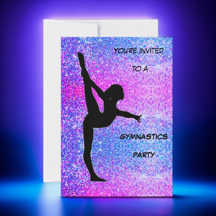 Gymnastics Party Invitation