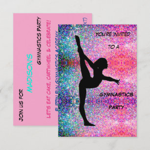 Gymnastics Party Invitation