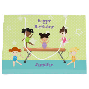 Gymnastics Party Large Gift Bag