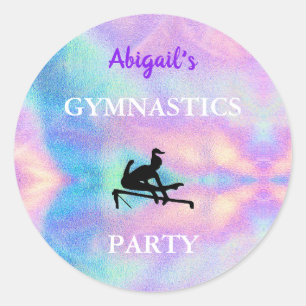 Gymnastics Party Stickers