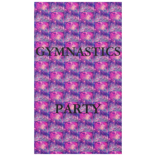 GYMNASTICS PARTY TABLECLOTH (Front)