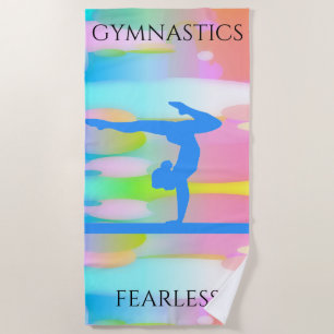 GYMNASTICS PASTEL CAMOUFLAGE BEACH TOWEL! TOWEL