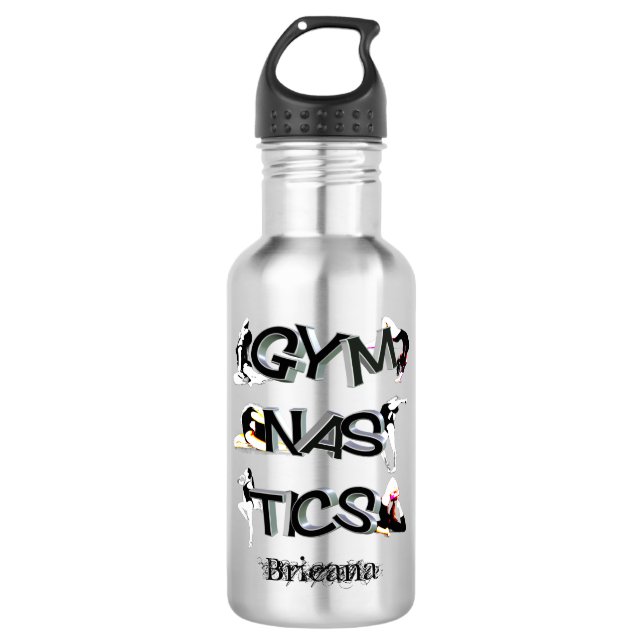 Gymnastics Personalized 532 Ml Water Bottle (Front)