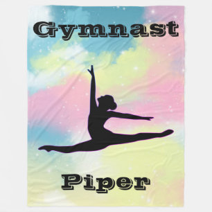 Gymnastics Personalized Fleece Blanket
