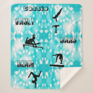 Gymnastics Personalized Sherpa Blanket