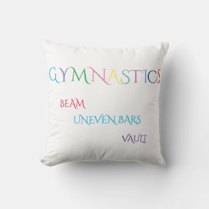 GYMNASTICS PILLOW. THROW PILLOW