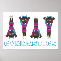 Gymnastics Pink Leotard Tumbling Gymnast Girl Art