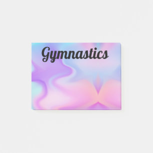 Gymnastics Pink/Purple/Blue Post-It Notes 4 x 3
