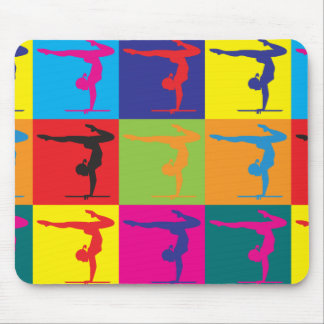 Gymnastics Pop Art Mouse Pad