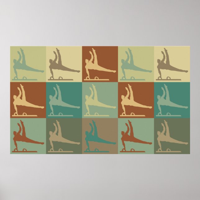 Gymnastics Pop Art Poster (Front)