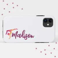 Gymnastics Pose | Monogram Name Script