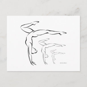 Gymnastics Postcard