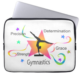 Gymnastics - Precision Strength Determination Grac Laptop Sleeve